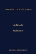 DISCURSOS Y FRAGMENTOS de ANTIFONTE  ANDOCIDES 