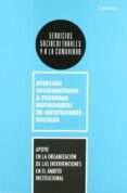 APOYO EN LA ORGANIZACION DE LAS INTERVENCIONES EN EL AMBITO INSTI TUCIONAL di VV.AA. 