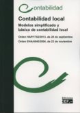 CONTABILIDAD LOCAL: MODELOS SIMPLIFICADO Y BASICO DE CONTABILIDAD LOCAL di VV.AA. 