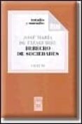 DERECHO DE SOCIEDADES de EIZAGUIRRE, JOSE MARIA 