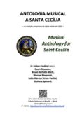 Antologia Musical A Santa Cecília (musical Anthology For Saint Cecilia