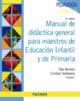 MANUAL DE DIDACTICA GENERAL PARA MAESTROS DE EDUCACION INFANTIL Y PRIMARIA de BERMEJO, BLAS BALLESTEROS REGAA, CRISTOBAL 