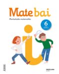 Portada de MATE BAI PENTSATZEKO MATEMATIKA 6 LEH