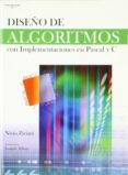 DISEO DE ALGORITMOS CON IMPLEMENTACIONES EN PASCAL Y C di ZIVIANI, NIVIO 