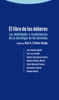 EL LIBRO DE LOS DEBERES de ESTEVEZ ARAUJO, JOSE ANTONIO 