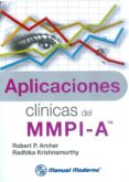APLICACIONES CLINICAS DEL MMPI-A di ARCHER, ROBERT 