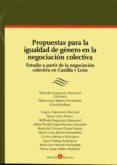 PROPUESTAS PARA LA IGUALDAD DE GENERO EN LA NEGOCIACION COLECTIVA di VV.AA. 