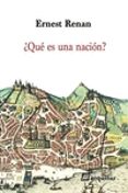 QUE ES UNA NACION? de RENAN, ERNEST 