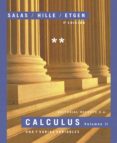 CALCULUS (VOL. II): UNA Y VARIAS VARIABLES (4ª ED.) di ETGEN, GARRET J. 