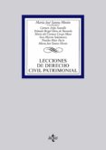 LECCIONES DE DERECHO CIVIL PATRIMONIAL de SANTOS MORON, MARIA JOSE 