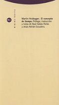 EL CONCEPTO DEL TIEMPO (5 ED.) de HEIDEGGER, MARTIN 