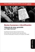 RESTOS HUMANOS E IDENTIFICACIN di VV.AA. 