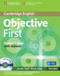 OBJECTIVE FIRST STUDENT BOOK. WITH ANSWERS AND CD ROM di VV.AA. 
