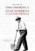 OBRA COMPLETA, V: EDAD MODERNA Y CONTEMPORANEA di URIA RIU, JUAN 