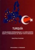 TURQUA. LAS RELACIONES INTERNACIONALES Y LA UNIN EUROPEA HASTA LA PRESIDENCIA DE RECEP TAYYIP ERDOGAN di PEREZ FERNANDEZ, DAVID 