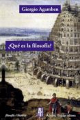 QU ES LA FILOSOFA? di AGAMBEN, GIORGIO 
