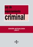 LEY DE ENJUICIAMIENTO CRIMINAL de MORENO CATENA, VICTOR 