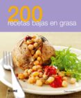 200 Recetas Bajas En Grasa Por Vv.Aa., Tapa Blanda