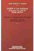 CARTA A UN ALEMAN: PIDIENDO UN GOETHE DESDE DENTRO = BRIEF AN EIN EN DEUTSCHEN: UM EINEN GOETHE VON INNEN BITTEND (ED. BILINGE ESPAOL-ALEMAN) de ORTEGA Y GASSET, JOSE 