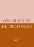 DE PROFUNDIS de WILDE, OSCAR 