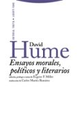 ENSAYOS MORALES, POLITICOS Y LITERARIOS de HUME, DAVID 