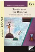 TEORIA PURA DEL DERECHO. EVOLUCION Y PUNTOS CRUCIALES di LOSANO, MARIO G. 