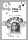 Portada de EKI DBH 4. Biologia eta Geologia 4. Jarduera Fitxak