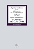 DERECHO DE SUCESIONES di CARRASCO PERERA, ANGEL  MARTINEZ ESPIN, PASCUAL 