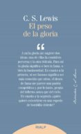 EL PESO DE LA GLORIA de LEWIS, CLIVE STAPLES 