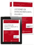 LECCIONES DE DERECHO MERCANTIL VOLUMEN II (PAPEL + E-BOOK) (12 E D.) de MENENDEZ, AURELIO 