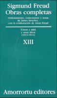 OBRAS COMPLETAS: TOTEM Y TABU Y OTRAS OBRAS (1913-1914) di FREUD, SIGMUND 