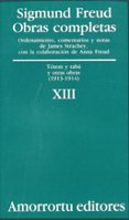 OBRAS COMPLETAS: TOTEM Y TABU Y OTRAS OBRAS (1913-1914) de FREUD, SIGMUND 