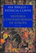 HISTORIA CONTEMPORANEA DE EUROPA, 1789-1989 de CLAVIN, PATRICIA  BRIGGS, ASA 