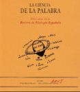LA CIENCIA DE LA PALABRA di GARCIA MOUTON, PILAR 