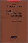 CRITICA DE LA FILOSOFIA KANTIANA: APENDICE A 