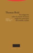 INVESTIGACION SOBRE LA MENTE HUMANA SEGUN LOS PRINCIPIOS DEL SENT IDO COMUN di REID, THOMAS 