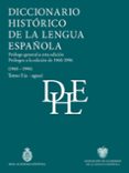 diccionario historico de la lengua espanola tomos i a x