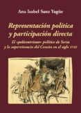 REPRESENTACIN POLTICA Y PARTICIPACIN DIRECTA di SANZ YAGUE, ANA ISABEL 