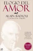 ELOGIO DEL AMOR de BADIOU, ALAIN 