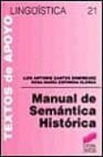 MANUAL DE SEMANTICA COMPARADA de SANTOS DOMINGUEZ, LUIS ANTONIO 