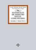 MATERIALES DE DERECHO SOCIAL COMUNITARIO de PEREZ CAMPOS, ANA ISABEL  MELENDEZ MORILLO-VELARDE, LOURDES 