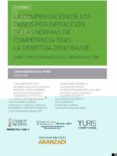 LA COMPENSACIN DE LOS DAOS POR INFRACCIN DE LAS NORMAS DE COMP ETENCIA TRAS LA DIRECTIVA 2014/204/UE de RUIZ PERIS, JUAN IGNACIO 