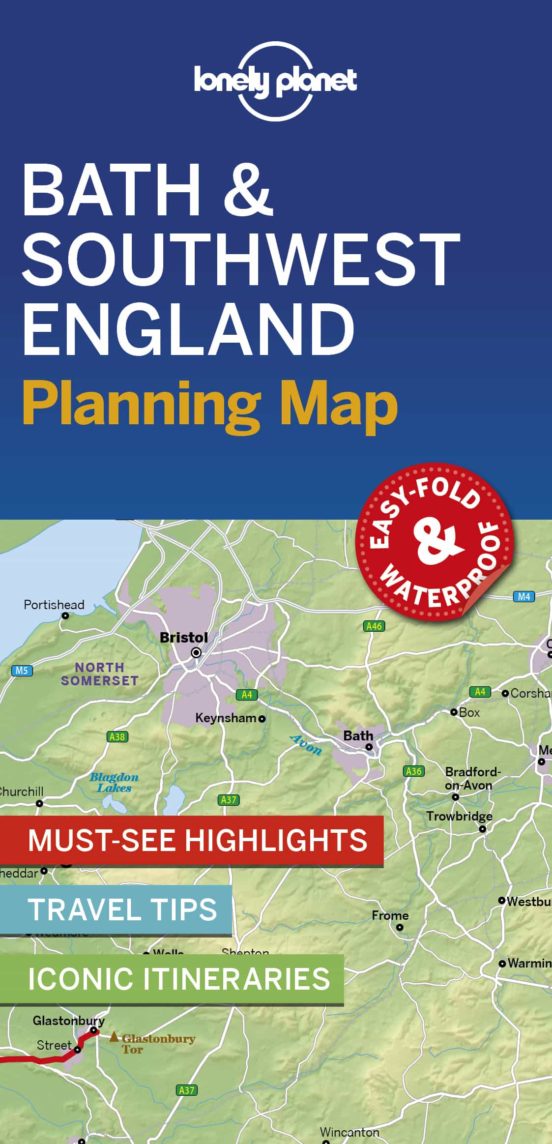 Lonely Planet Bath & Southwest England Planning Map 1 2019