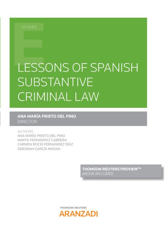 Lessons Of Spanish Substantive Criminal Law