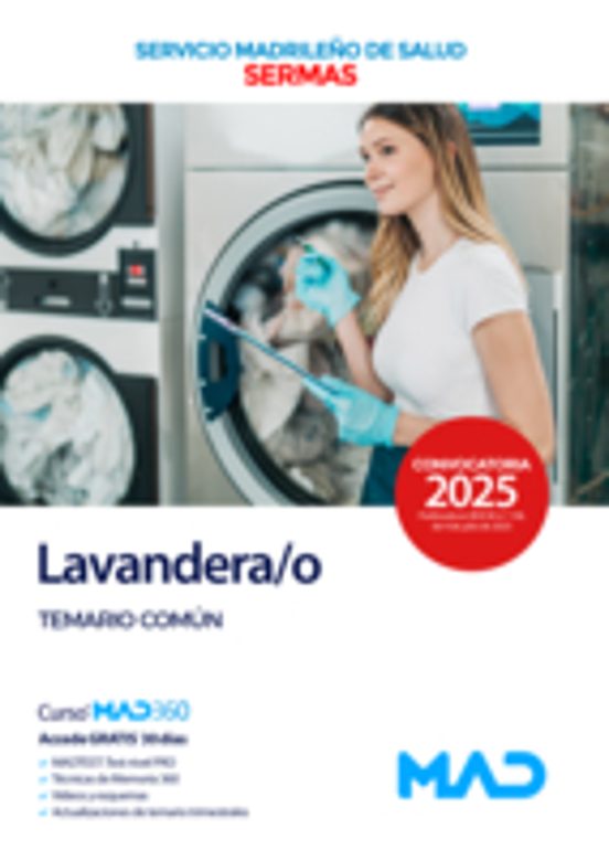 Lavandera/o Del Servicio Madrileño De Salud . Temario Com Ún