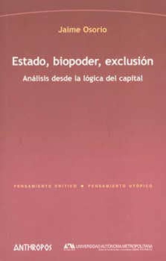 Estado Biopoder Exclusion: Analisis Desde La Logica Del Capital