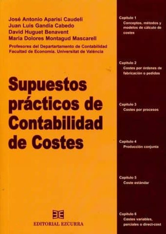 Supuestos Practicos De Contabilidad De Costes