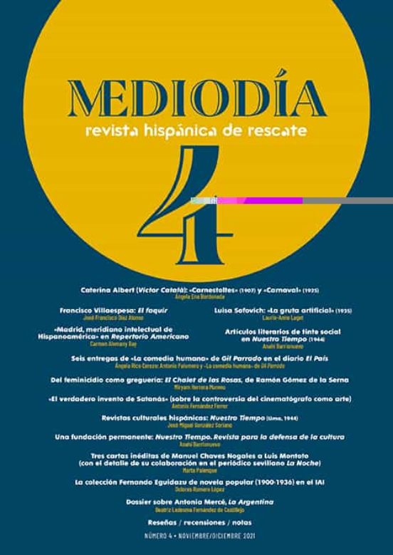 Mediodía. Revista Hispánica De Rescate. 4