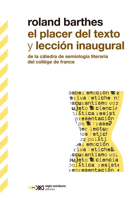 El Placer Del Texto Y Lección Inaugural