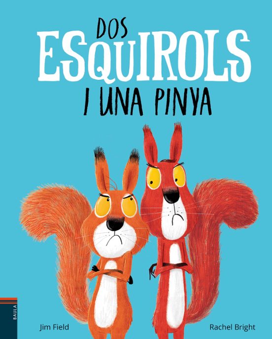 Dos esquirols i una pinya
